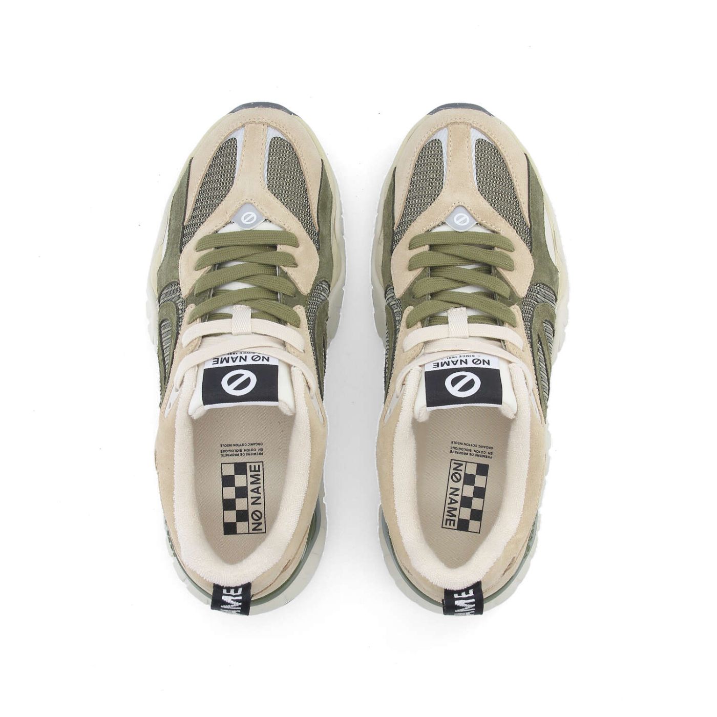 KRAZEE RUNNER M - SUEDE/MESH - IVORY/OLIVE